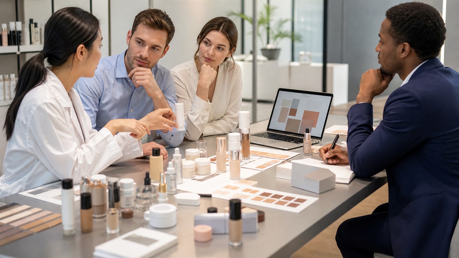 Fabricante de cosméticos de marca privada OEM ODM en China con fábrica envases muestras y documentación para compradores en español