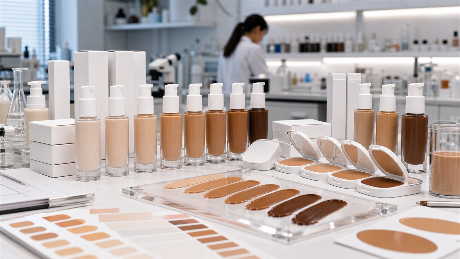 Choose shade depth, undertone, finish, and first range plan